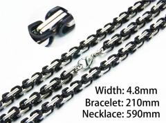 Wholesale Stainless Steel Bracelets & Necklaces Sets - HY54S0434IIB