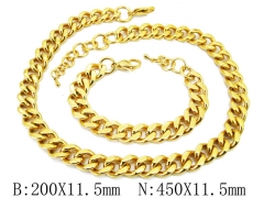 Wholesale Stainless Steel Bracelets & Necklaces Sets - HY40S0314JMC