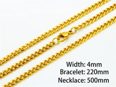 Wholesale Stainless Steel Bracelets & Necklaces Sets - HY40S0026N0