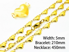 Wholesale Stainless Steel Bracelets & Necklaces Sets - HY39S0645MLX