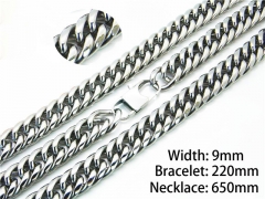 Wholesale Stainless Steel Bracelets & Necklaces Sets - HY40S0268INF