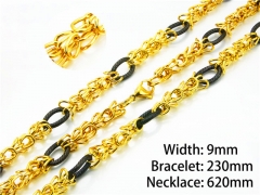 Wholesale Stainless Steel Bracelets & Necklaces Sets - HY40S0235JHW