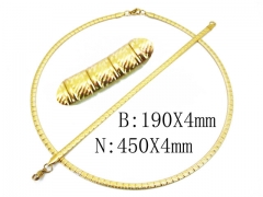 Wholesale Stainless Steel Bracelets & Necklaces Sets - HY58S0673HHW