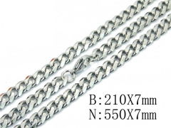 Wholesale Stainless Steel Bracelets & Necklaces Sets - HY40S0372HKL