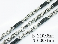 Wholesale Stainless Steel Bracelets & Necklaces Sets - HY55S0613IIE