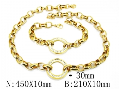 Wholesale Stainless Steel Bracelets & Necklaces Sets - HY39S0502JJS