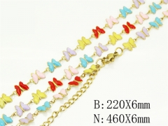 Wholesale Stainless Steel Bracelets & Necklaces Sets - HY39S0118HKD