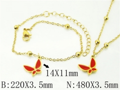 Wholesale Stainless Steel Bracelets & Necklaces Sets - HY91S1450HIF