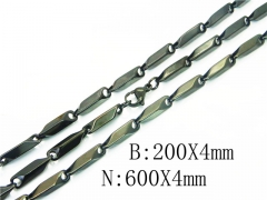Wholesale Stainless Steel Bracelets & Necklaces Sets - HY40S0514HJC