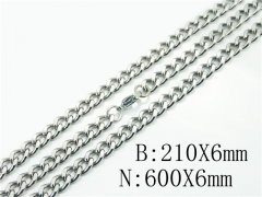 Wholesale Stainless Steel Bracelets & Necklaces Sets - HY61S0592LL