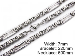 Wholesale Stainless Steel Bracelets & Necklaces Sets - HY55S0042H80