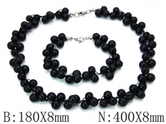 Wholesale Stainless Steel Bracelets & Necklaces Sets - HY70S0013H10