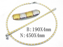 Wholesale Stainless Steel Bracelets & Necklaces Sets - HY58S0674HHQ