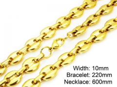 Wholesale Stainless Steel Bracelets & Necklaces Sets - HY55S0257IV