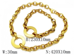 Wholesale Stainless Steel Bracelets & Necklaces Sets - HY39S0409I50