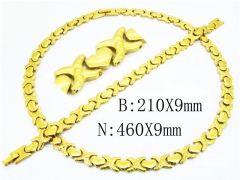 Wholesale Stainless Steel Bracelets & Necklaces Sets - HY63S1003JOF