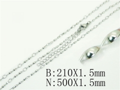 Wholesale Stainless Steel Bracelets & Necklaces Sets - HY70S0556YLL