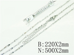 Wholesale Stainless Steel Bracelets & Necklaces Sets - HY70S0546TLL