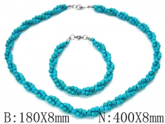 Wholesale Stainless Steel Bracelets & Necklaces Sets - HY70S0008H00