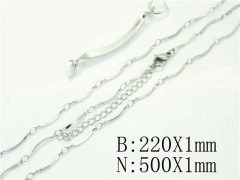 Wholesale Stainless Steel Bracelets & Necklaces Sets - HY70S0548QLL