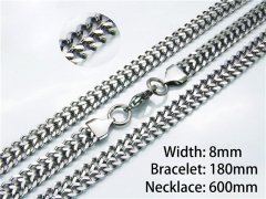 Wholesale Stainless Steel Bracelets & Necklaces Sets - HY40S0197HJD