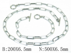 Wholesale Stainless Steel Bracelets & Necklaces Sets - HY40S0329HHL