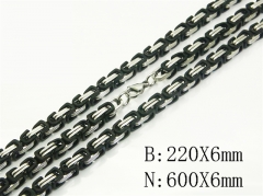 Wholesale Stainless Steel Bracelets & Necklaces Sets - HY62S0523IJD