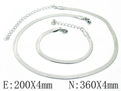 Wholesale Stainless Steel Bracelets & Necklaces Sets - HY40S0421ML