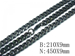 Wholesale Stainless Steel Bracelets & Necklaces Sets - HY40S0398IHC