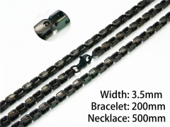 Wholesale Stainless Steel Bracelets & Necklaces Sets - HY40S0249HZL