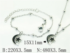 Wholesale Stainless Steel Bracelets & Necklaces Sets - HY91S1428HAA