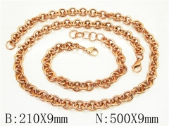 Wholesale Stainless Steel Bracelets & Necklaces Sets - HY70S0530HPC