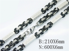 Wholesale Stainless Steel Bracelets & Necklaces Sets - HY55S0612IJR