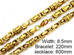 Wholesale Stainless Steel Bracelets & Necklaces Sets - HY55S0092I50