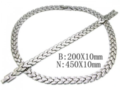 Wholesale Stainless Steel Bracelets & Necklaces Sets - HY63S0067J20