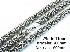 Wholesale Stainless Steel Bracelets & Necklaces Sets - HY61S0387JOD