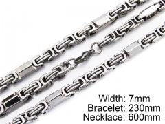 Wholesale Stainless Steel Bracelets & Necklaces Sets - HY55S0048H90