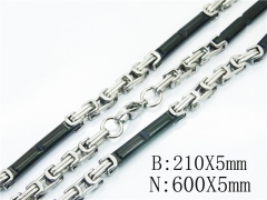 Wholesale Stainless Steel Bracelets & Necklaces Sets - HY55S0614IID