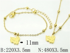 Wholesale Stainless Steel Bracelets & Necklaces Sets - HY91S1432HIR