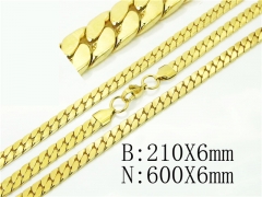 Wholesale Stainless Steel Bracelets & Necklaces Sets - HY61S0644HJO