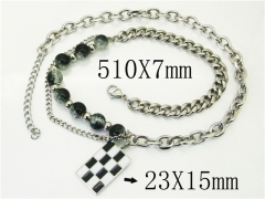 Stainless Steel Jewelry Wholesale - Stainless Steel Necklaces - HY72N0059ILC