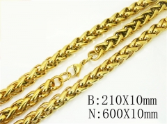 Wholesale Stainless Steel Bracelets & Necklaces Sets - HY40S0548IOS