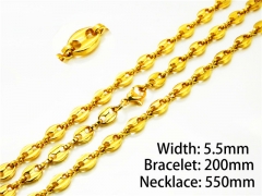 Wholesale Stainless Steel Bracelets & Necklaces Sets - HY40S0241HZL