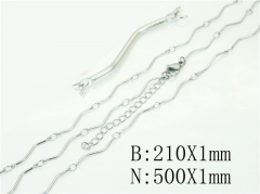 Wholesale Stainless Steel Bracelets & Necklaces Sets - HY70S0554DLL