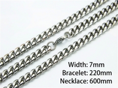 Wholesale Stainless Steel Bracelets & Necklaces Sets - HY40S0031H05
