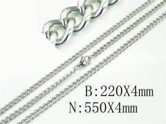Wholesale Stainless Steel Bracelets & Necklaces Sets - HY40S0459KP