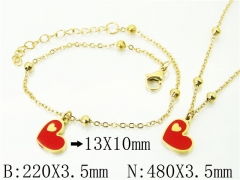 Wholesale Stainless Steel Bracelets & Necklaces Sets - HY91S1447HIX