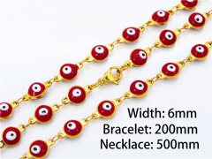 Wholesale Stainless Steel Bracelets & Necklaces Sets - HY40S0065H15