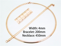 Wholesale Stainless Steel Bracelets & Necklaces Sets - HY70S0097HJZ
