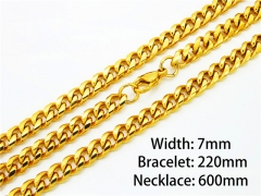 Wholesale Stainless Steel Bracelets & Necklaces Sets - HY40S0032H40